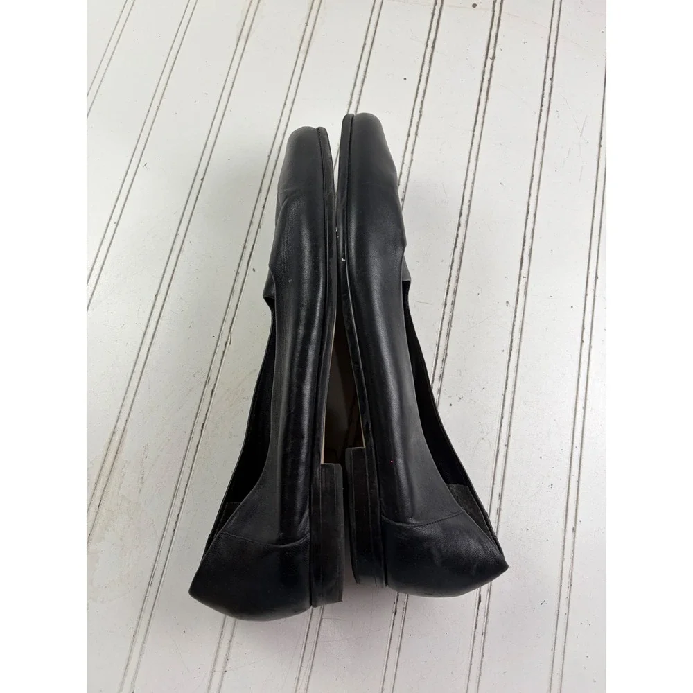 Trotters Vintage Y2K Black Leather Pointed Toe Loafers Flats Women's Size 13M